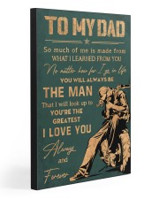 TO MY DAD 20x30 Gallery Wrapped Canvas Prints front