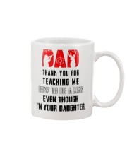 THANK YOU FOR TEACHING ME HOW TO BE A MAN Mug front