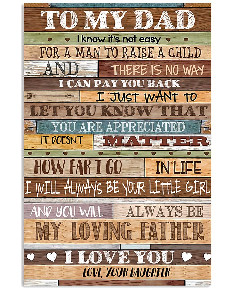 TO MY DAD - MB159 11x17 Poster
