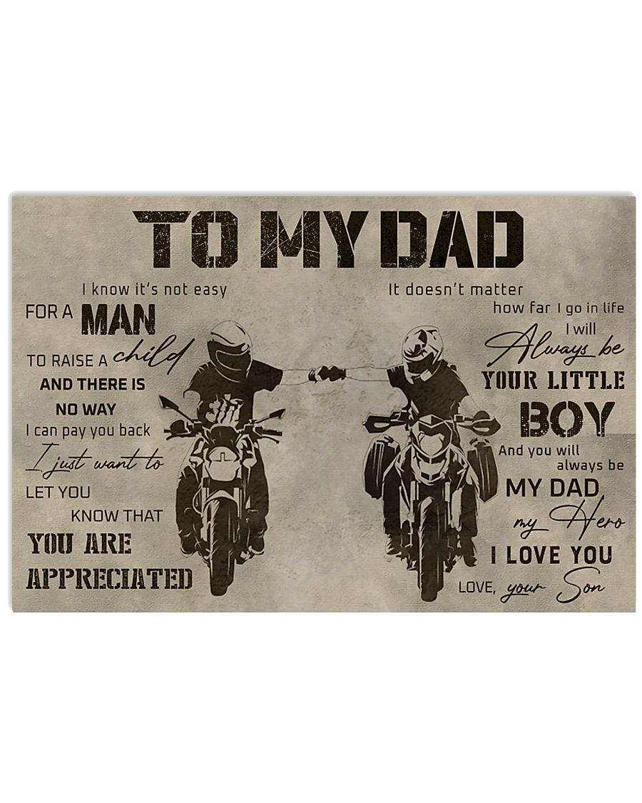 TO MY DAD - DIRTBIKE - MB295 36x24 Poster