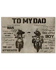TO MY DAD - DIRTBIKE - MB295 36x24 Poster front