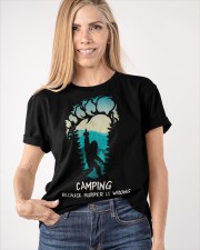 CAMPING BCS MURDER IS WRONG Classic T-Shirt apparel-classic-tshirt-lifestyle-front-100