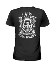 I RIDE SO I CAN KEEP SOCIAL DISTANCE - MB248 Ladies T-Shirt thumbnail