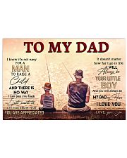 TO MY DAD - FISHING Horizontal Poster tile