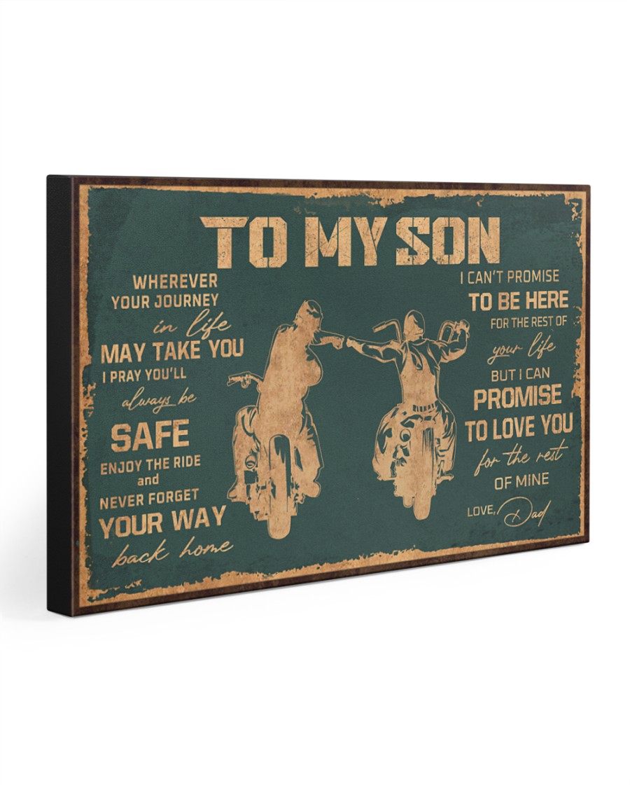 TO MY SON 30x20 Gallery Wrapped Canvas Prints