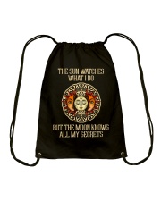THE MOON KNOWS ALL MY SECRETS Drawstring Bag tile