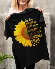 BE A SUNFLOWER MOM Classic T-Shirt apparel-classic-tshirt-lifestyle-front-117