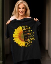 BE A SUNFLOWER MOM Classic T-Shirt apparel-classic-tshirt-lifestyle-front-118