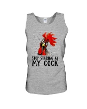 STOP STARING AT MY COCK Unisex Tank tile