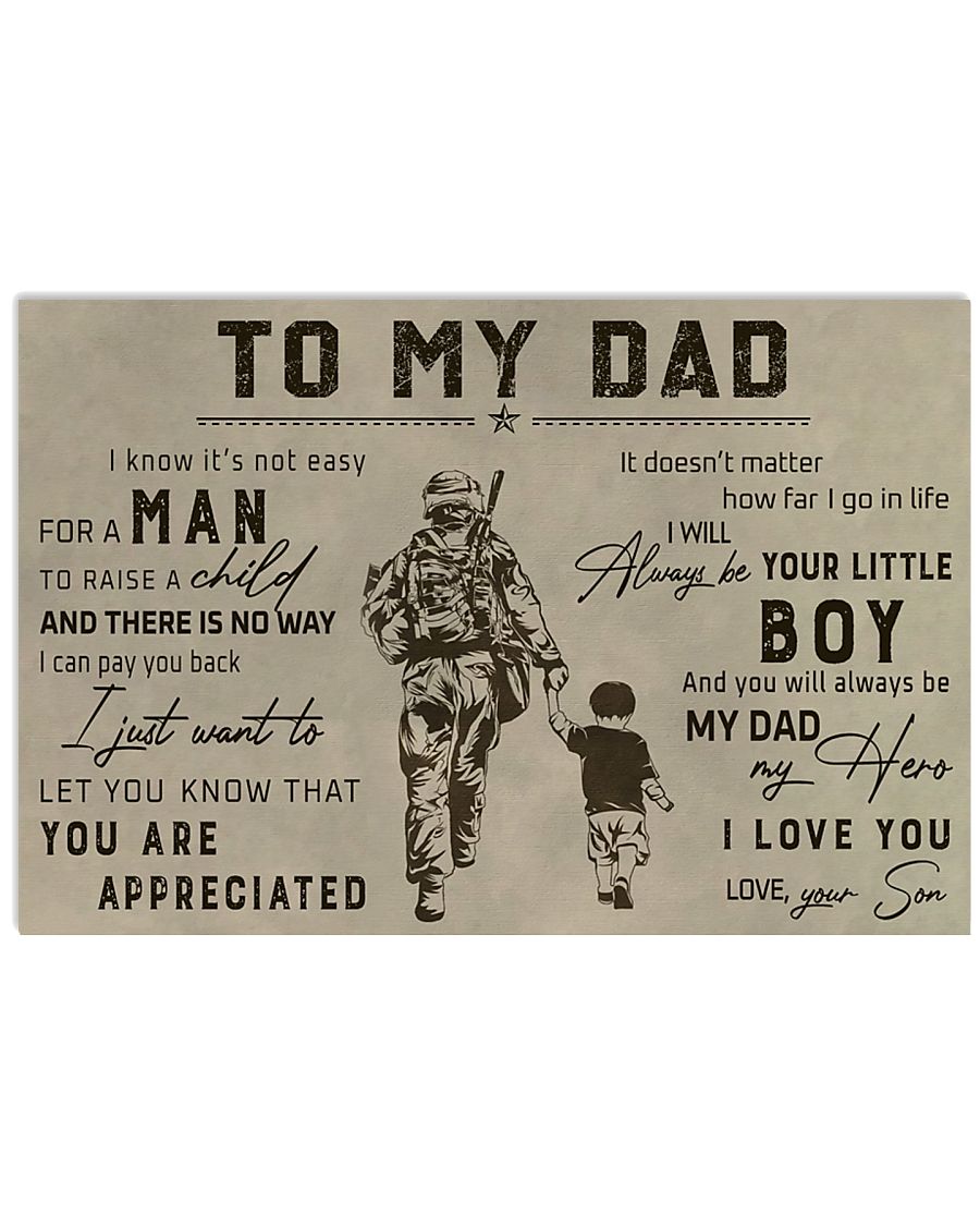 TO MY VETERAN DAD - MB313 36x24 Poster