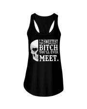 THE SWEETEST BITCH YOU'LL EVER MEET Ladies Flowy Tank tile