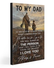 TO MY DAD - HUNTING 20x30 Gallery Wrapped Canvas Prints front