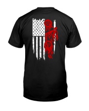 BIKE AMERICAN FLAG - MB244 Classic T-Shirt back