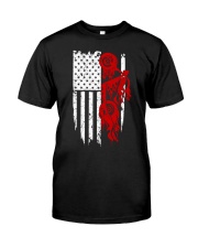 BIKE AMERICAN FLAG - MB244 Classic T-Shirt front