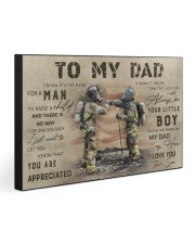 TO MY DAD - FIREFIGHTER 30x20 Gallery Wrapped Canvas Prints front