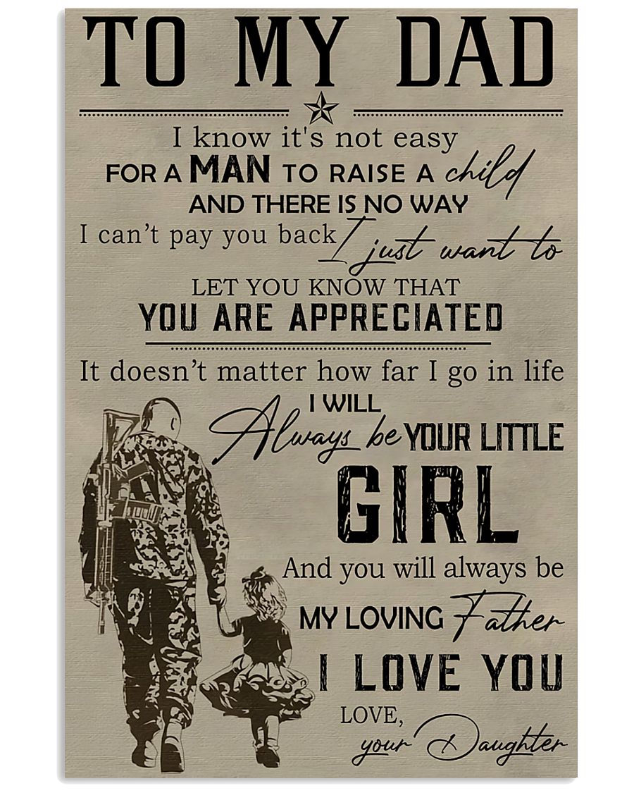 TO MY DAD - MB281 11x17 Poster