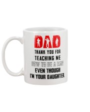 THANK YOU FOR TEACHING ME HOW TO BE A MAN Mug back