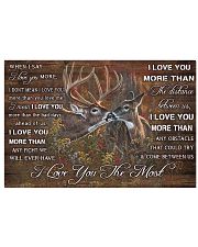 I LOVE YOU THE MOST Horizontal Poster tile