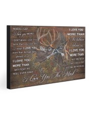 I LOVE YOU THE MOST 30x20 Gallery Wrapped Canvas Prints front