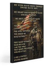 I AM A US MARINE 20x30 Gallery Wrapped Canvas Prints front