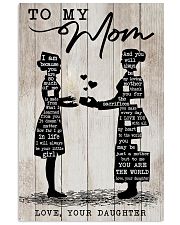 TO MY MOM - NURSE 24x36 Poster front