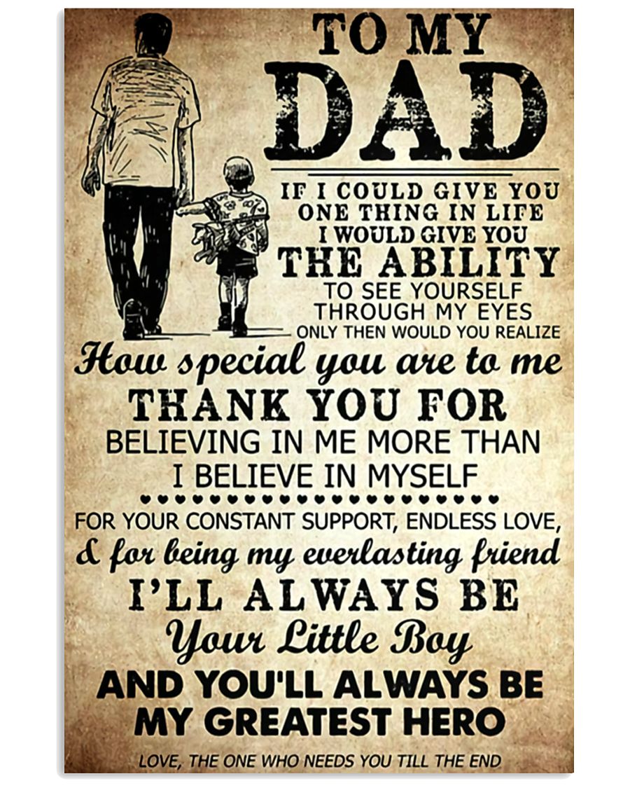 TO MY DAD - MB245 11x17 Poster