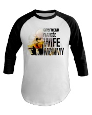 WIFE MOMMY Baseball Tee tile