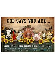 GOD SAYS YOU ARE Horizontal Poster tile