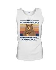 I HATE MORNING PEOPLE Unisex Tank tile