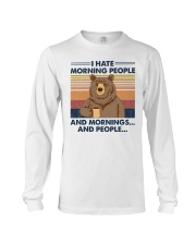 I HATE MORNING PEOPLE Long Sleeve Tee tile