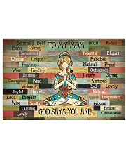 TO MY MOM GOD SAYS YOU ARE Horizontal Poster tile