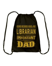 librarian-librarian Tshirt -librarian hoodie Drawstring Bag thumbnail