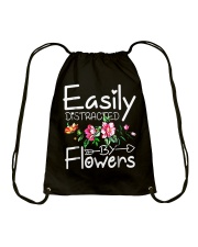 Easily Distracted By Flowers Shirts Drawstring Bag thumbnail