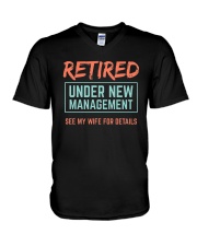 Retired Under New Management T-Shirt V-Neck T-Shirt thumbnail