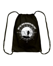 Not All Those Who Wander Are Lost Hiking Shirt Drawstring Bag thumbnail