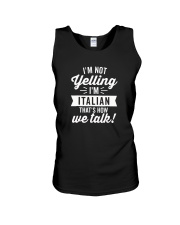 I'm Not Yelling I'm Italian T-Shirt Unisex Tank thumbnail