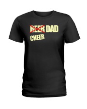 Funny Cheerleader Gift Beer Cheer Dad T Shirt Ladies T-Shirt thumbnail