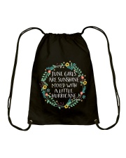 Girls Are Sunshine Mixed With a Little Hurricane S Drawstring Bag thumbnail