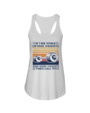 If I Die While Lifting Weights Add More T-Shirt Ladies Flowy Tank thumbnail