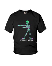 Floss Like A Boss Skeleton T Shirt Youth T-Shirt thumbnail