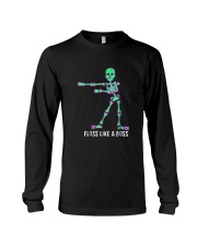 Floss Like A Boss Skeleton T Shirt Long Sleeve Tee thumbnail