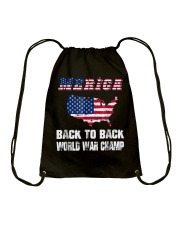 Merica Back To Back World War Shirt Drawstring Bag thumbnail