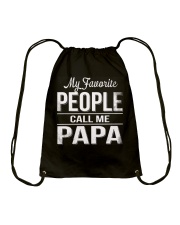 My favorite people call me papa Shirt Drawstring Bag thumbnail
