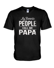 My favorite people call me papa Shirt V-Neck T-Shirt thumbnail
