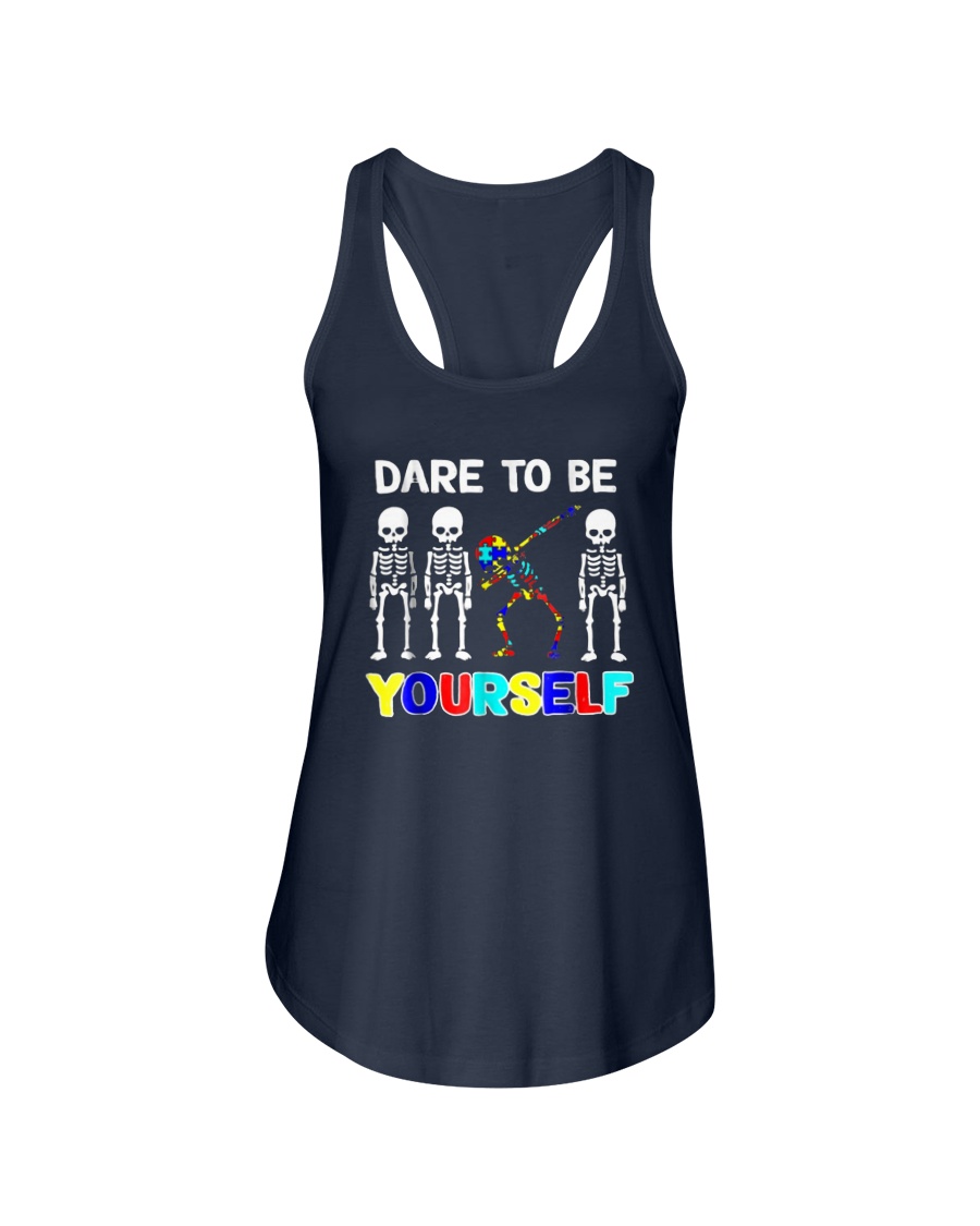Sleketon Dabbing Autism Awareness Ladies Flowy Tank
