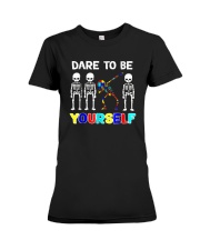 Sleketon Dabbing Autism Awareness Premium Fit Ladies Tee thumbnail