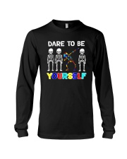 Sleketon Dabbing Autism Awareness Long Sleeve Tee thumbnail