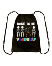Sleketon Dabbing Autism Awareness Drawstring Bag thumbnail