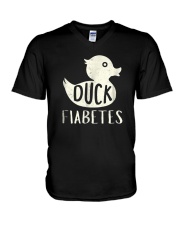 Funny Duck Diabetes Awareness Shirt V-Neck T-Shirt thumbnail