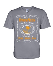 HELLO DARKNESS MY OLD FRIEND - PLAY GOLF V-Neck T-Shirt tile